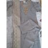 Women 3-Piece Silk Suit with side pockets and Banarasi Dupatta