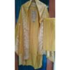 Yellow Silk Suit with Banarasi Dupatta