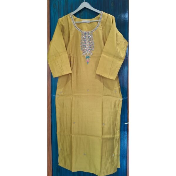 Yellow Silk Suit with Banarasi Dupatta