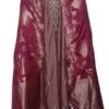 Women Mauve Silk Blend 3-Pc Suit Set