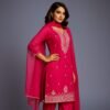 Magenta Lycra 3-Pc Suit Set